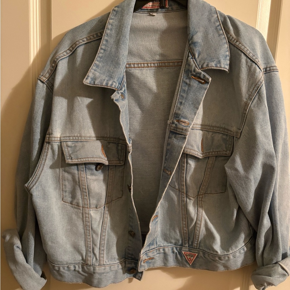 Guess Women's Light Blue Jean Jacket